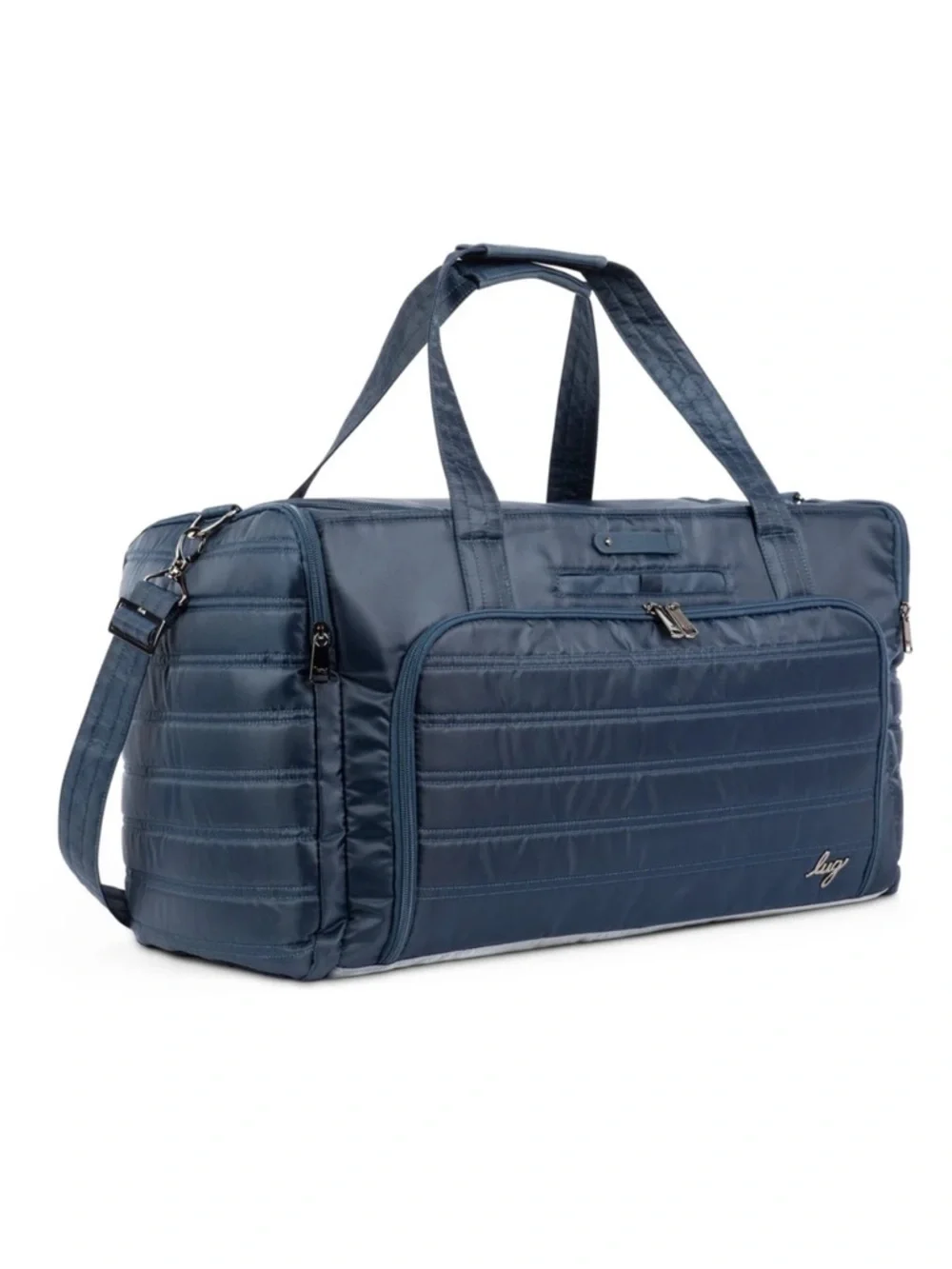 Lug Trolley Duffel Bag Navy Blue